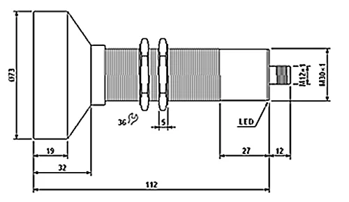 High accuracy boiler hot water ultrasonic level sensor