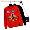 Custom Design Computer Knitted Bee Letters and Flower Patchwork Women Pullover