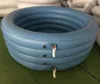 Popular inflatable team ice bath tub with tap durable plastic blow up round ice bathtub pool