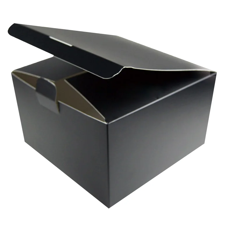 China Supplier Wholesale Flat Packed Baseball Hats Peaked Paper Box Snapback Hat Gift Box Black