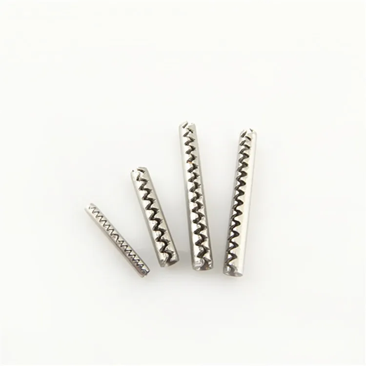 
Stainless steel custom metal pins Jagged coiled spring pins 