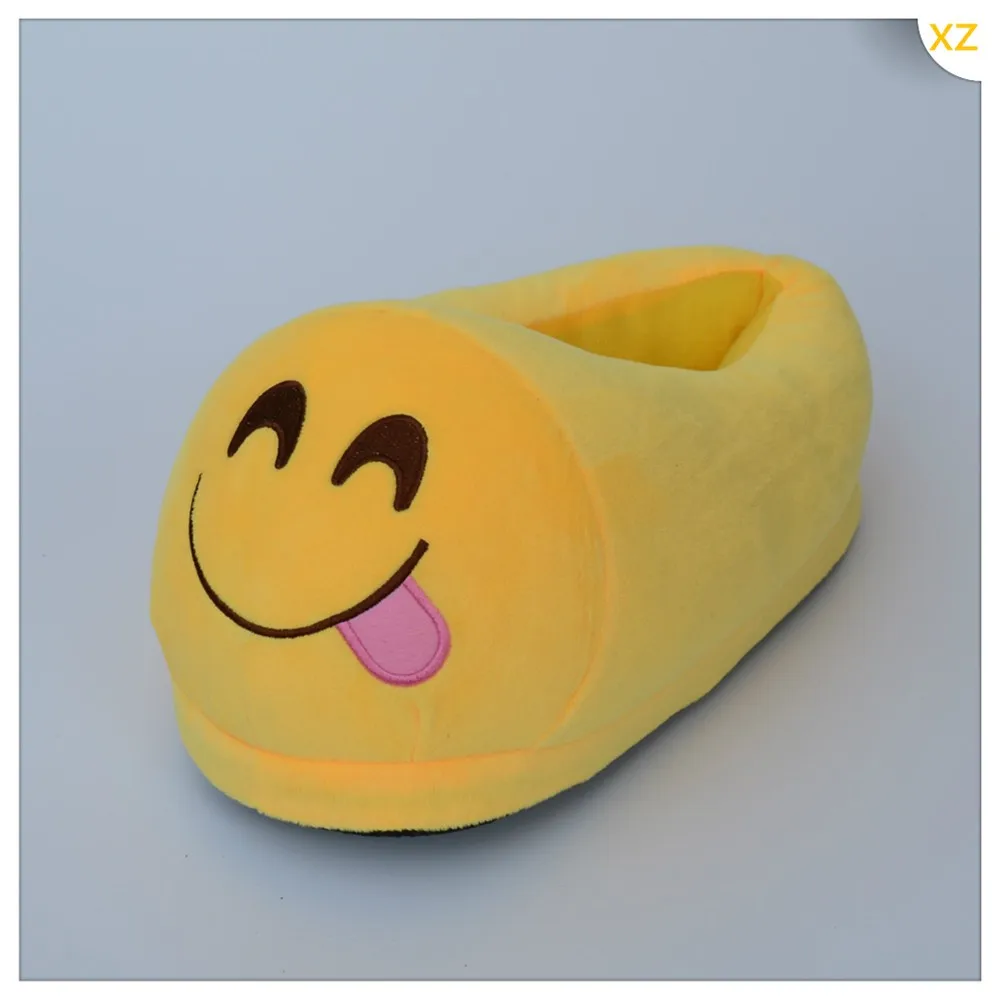 free sample cute emoji shoes lovely indoor slippers