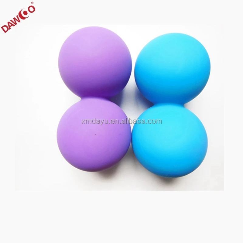 

Silicone double lacrosse Peanut massage ball, As pantone