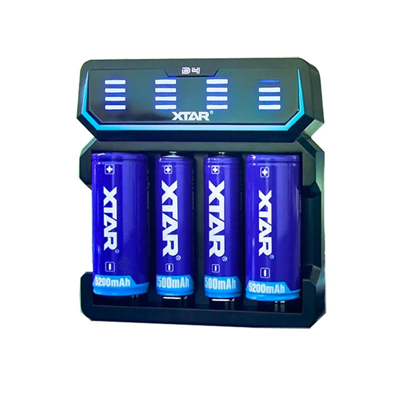 

No need adapter XTAR D4 AC input rechargeable Li-ion 20700 lithium IMR 3.7V battery charger