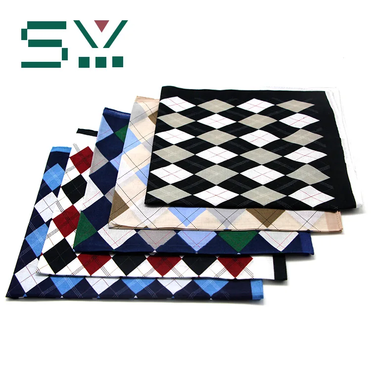 Custom Printed Standard Size Mens Cotton Handkerchiefs Buy Custom