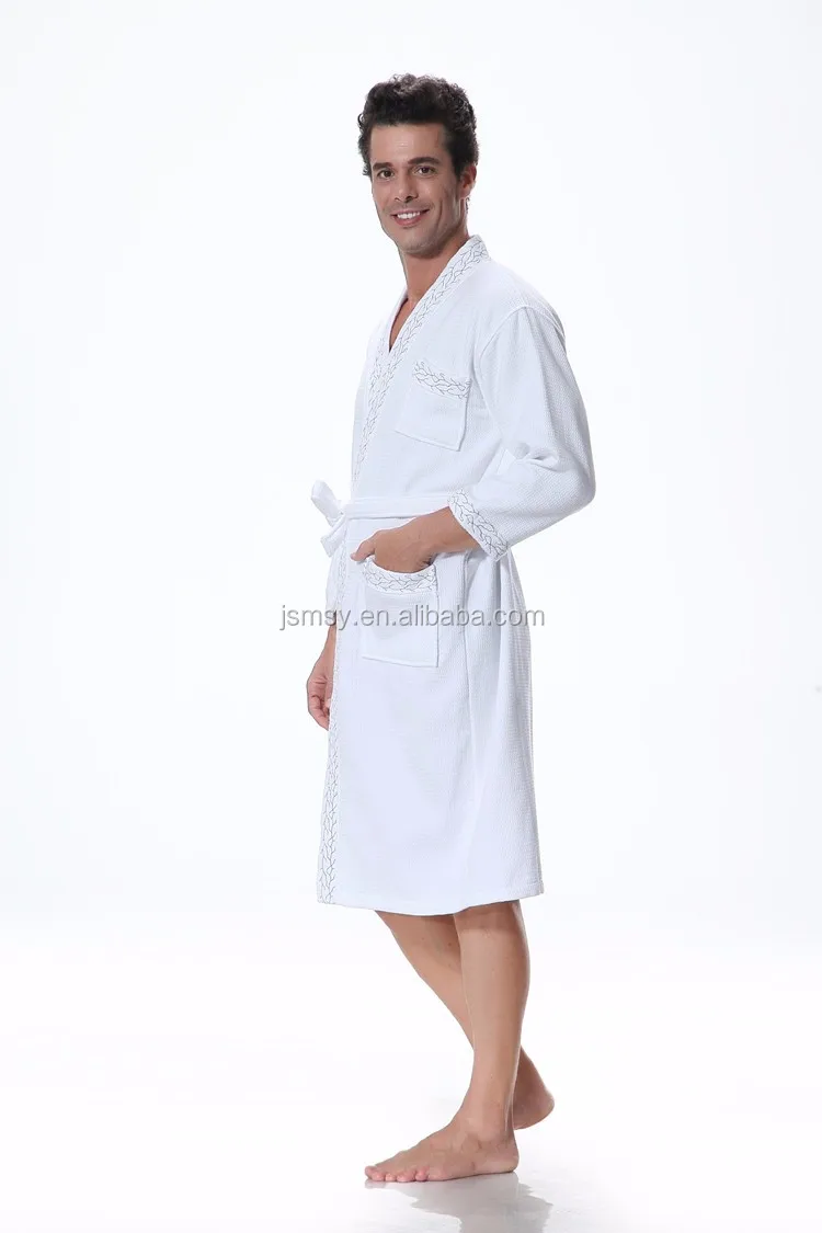 Mens' 5 Star Hotel Bathrobe Cheap Kimono Bathrobe 100 Cotton Terry