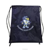 fashion eco friendly updated black polyester drawstring bag