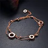 Latest Fashion Stainless Steel Gold Plated High Polished Chain Bracelet
