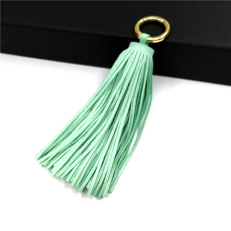 New Style Suede Tassel Keychain,Suede Tassel Keychain For Straw Beach Bag Buy Suede Tassel