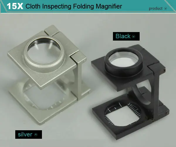 15x Folding Metal Loupe Fiber Optic Magnifier For Printers Buy Fiber