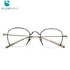 High quality two colors plating half frame glasses frames metal optical spectacle frame for women