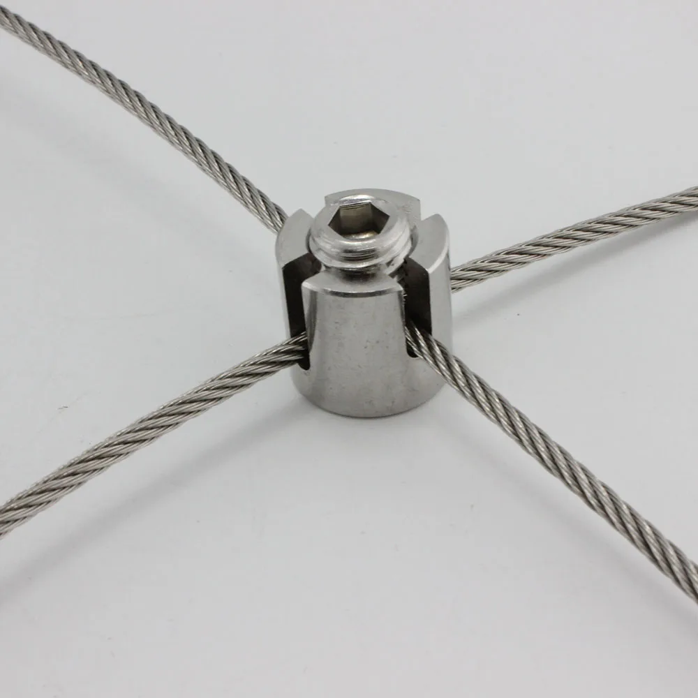 High Polished Stainless Steel Adjustable Wire Rope Cross Clip Buy