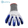High Performance Latex Dip Cut Proof 3 Digit Level 5 Resistant Gloves