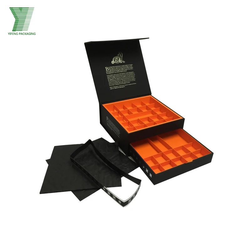 Luxury Custom Printed Cardboard Chocolate Package Drawer Gift Box With