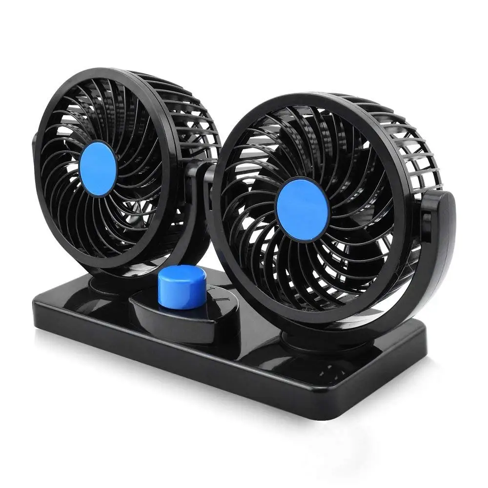 Dual Head 360 Degree Rotating 12v Car Interior Cooling Fan Usb Air Cooling Fan Buy Car Fan Car Interior Cooling Fan 12 Volt Car Fan Product On