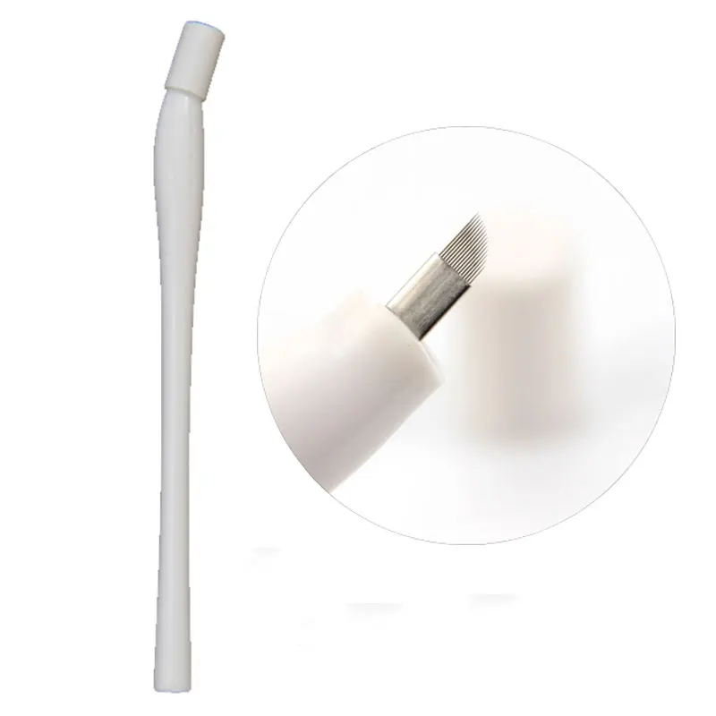 

EASYZLM hot Sale White Color Disposable Microblading Pen and Blade