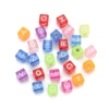 Hot sell acrylic beads creative educational child development toys big hole letter alphabet beads
