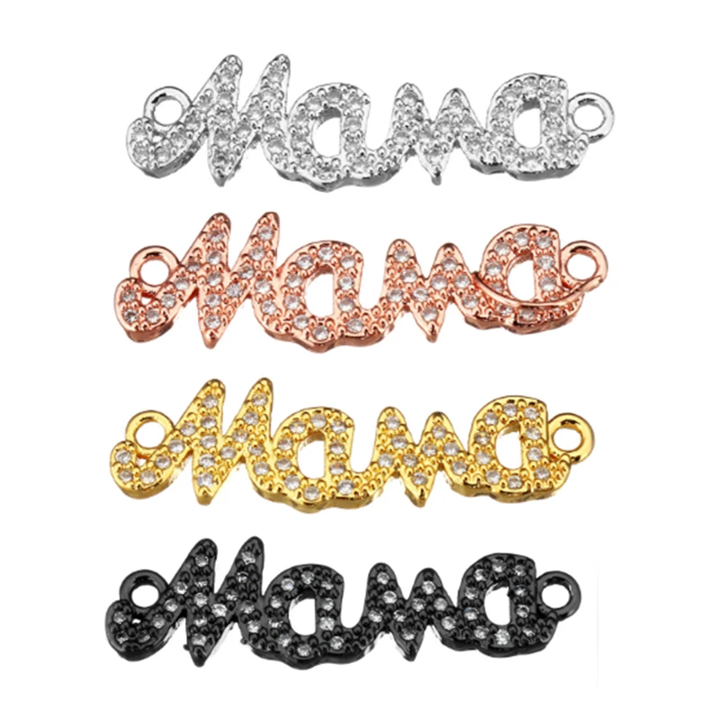 

Yatai 2019 new style diy letter druzy jewelry letter connectors necklace bracelet connectors, Gold;sliver;rose gold;black