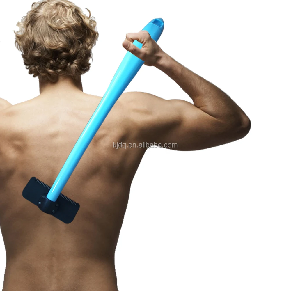 New Men Manual Back Hair Shaver With Plastic Long Handle Do It
