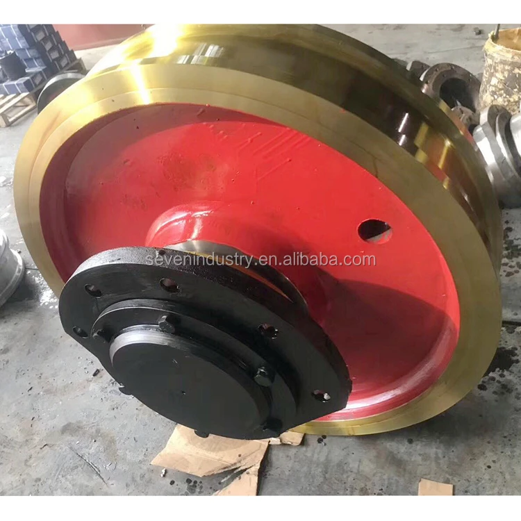 forge crane wheel and wheel block for overhead crane
