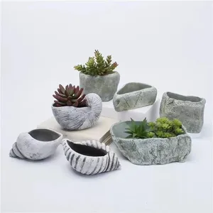 Image of Concrete desk flower pot molds
