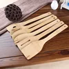 Set 6PCS Natural Bamboo Slice Non-stick Pan Specialized Bamboo Cooking Utensil Set