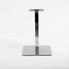 Modern Style Brushed Stainless Steel Metal Dining Single Table Bases