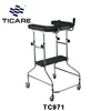 4 Wheels Standing Frame Walker Rollator With Seat