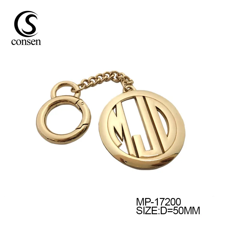 Excellent Bag Accessories Brand Logos Label Engraved Custom Handbag