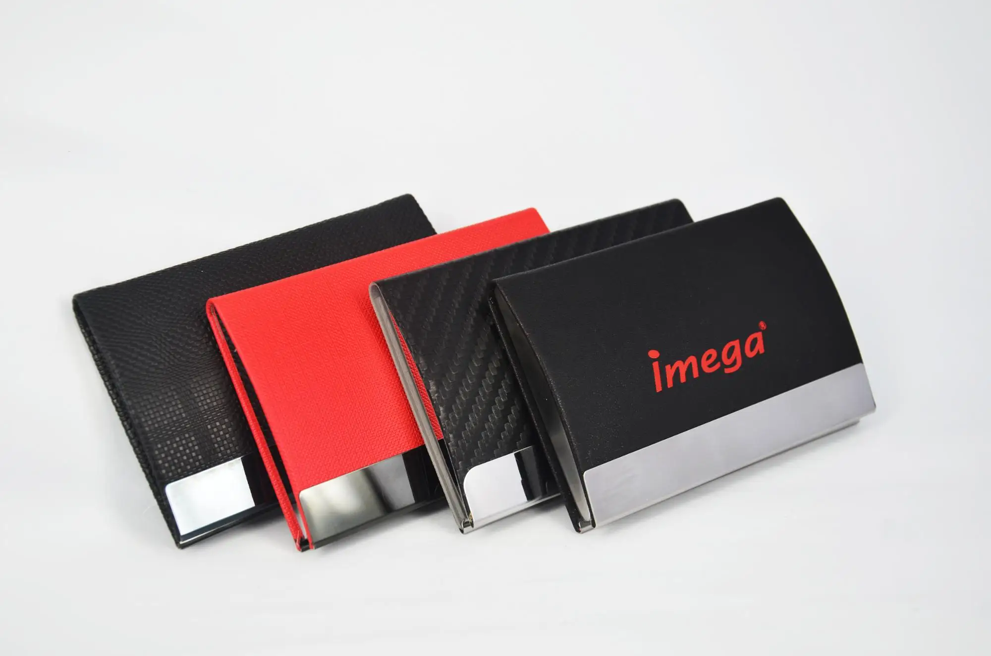 Factory supply genuine leather PU plastic metal acrylic magnetic business visiting custom leather name card holder