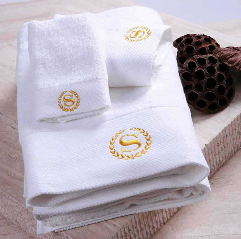 

China Supply 100% Egyptian Cotton Luxury Face Towel Hotel Bath Towel Wholesale