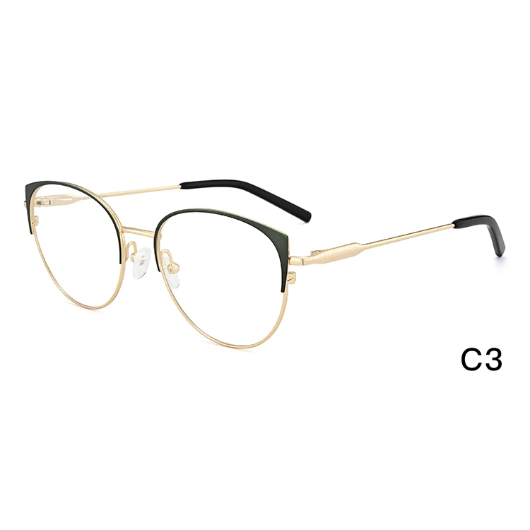 

New model men full rim metal glasses spectacles round optical frames, Custom