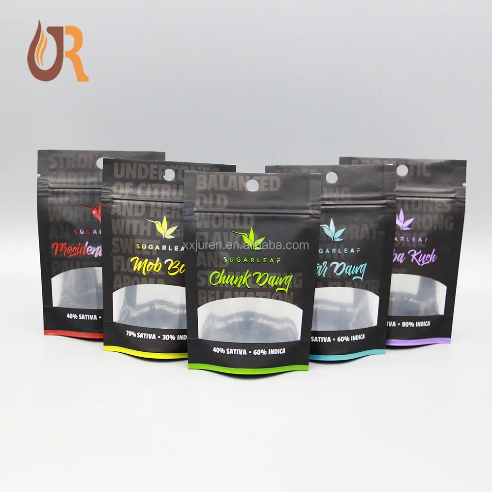 Custom Printed Foil Laminated Mylar Ziplock Bags Mmj Weed Jungle Boys