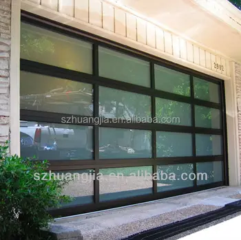 Black Anodized Aluminum Frame Automatic Frosted Tempered Glass Panels ...