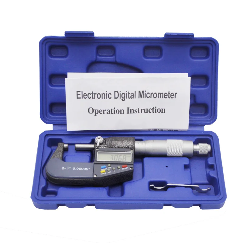 025mm digital micrometer 0.001mm electronic micrometer caliper gauge