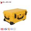 good quality hard plastic protective storage hard drone waterproof equipment camera protective case with wheel