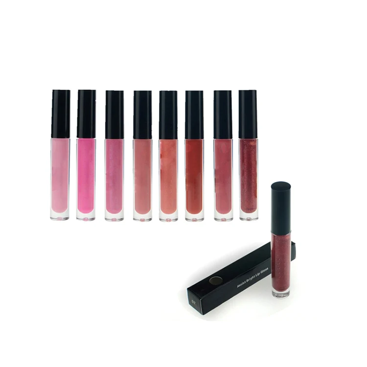 Customized 8 color long lasting glittering lipstick matte private label stick with high quality