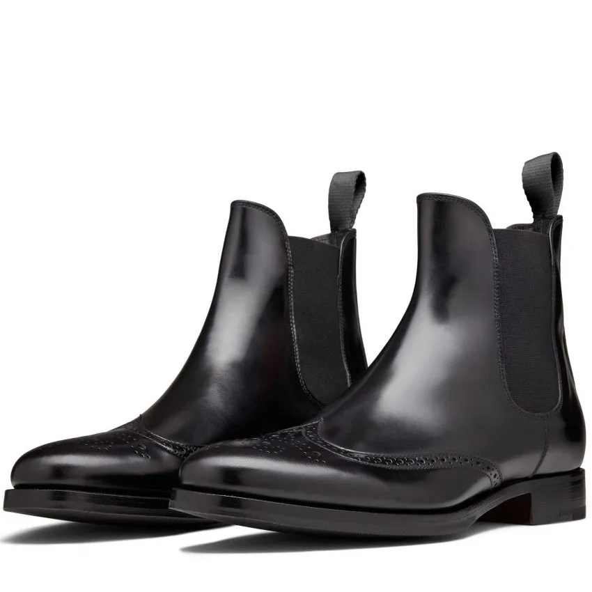 fashion design shoes top quality men's chelsea boots 