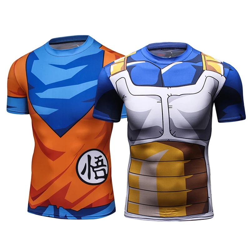 

Cody Lundin Dragon Ball Rash Guard Men Sublimation 3d Goku T Shirt, Customized color