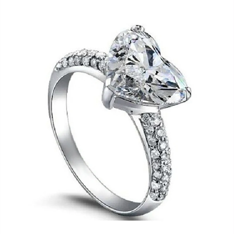 

Engagement ring zirconia bijoux Accessories Big Heart Wedding Rings For Women rings for womenyeezy boost, N/a
