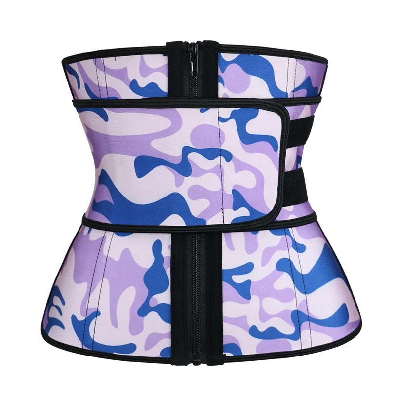 

Strong Zipper women corset Latex steel bone Waist Trainer, As shown