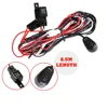 LED HID Wiring Loom Harness Spot Work Driving light bar 12V 40A Relay Switch kit