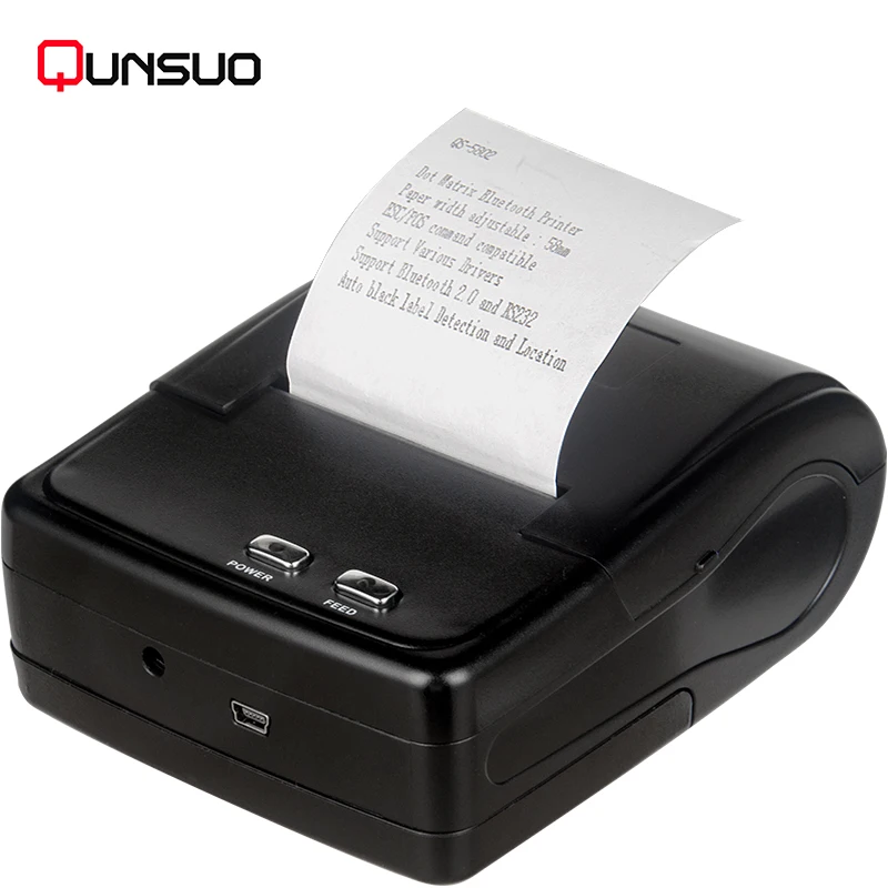 

Android Portable Bluetooth Mobile Dot Matrix Printer, Black color