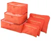 Wholesale Custom logo acceptable nylon travel luggage packing organizers travel bag set packing cubes