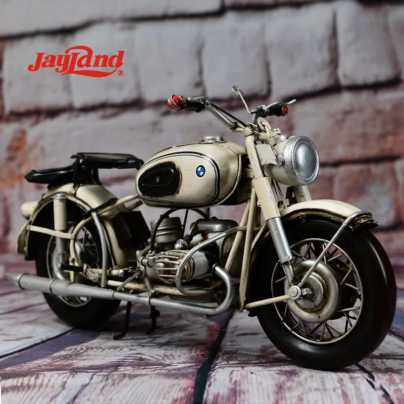 Vintage industrial style manual iron art metal craft motorcycle models