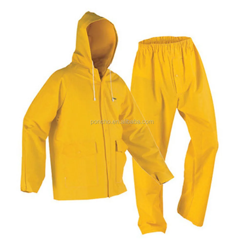 

waterproof adult plastic rain suits with logo