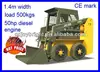 JC35 Skid Steer Loader and attachments Bobcat like,engine power 50hp,load 500kgs,1.4m narrow width only,CE paper