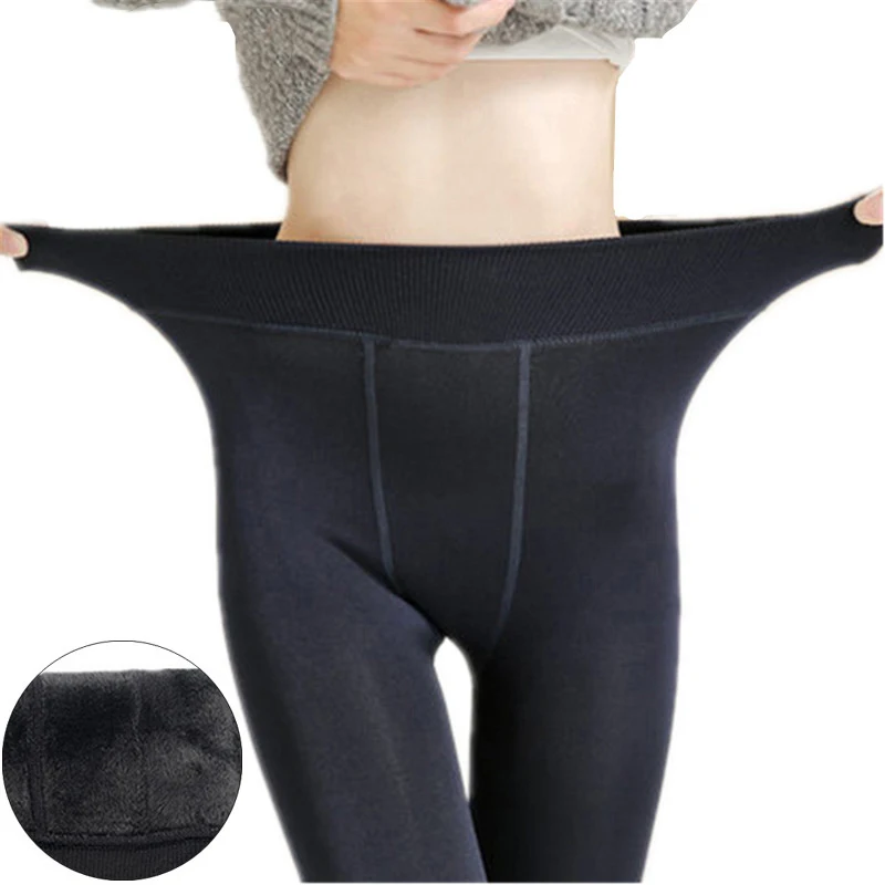 

Women's Winter Plus Cashmere Leggings Warm Super Elastic Faux Velvet Winter Thick Slim Leggings, Black,grey,blue,brown,red,purple,green,khaki,customized upon request