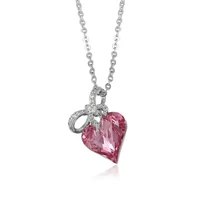 

necklace-00456 Xuping wholesale heart shape crystals from Swarovski ladies necklace