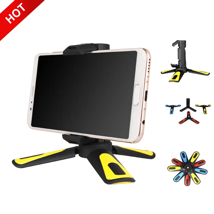 

New Travel Portable Tabletop Universal Cell Flexible Aluminum Mini Mobile Phone Camera Tripod for Smartphone, N/a